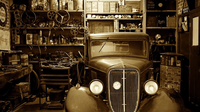 auto, car, garage, auto shop, vintage, vehicle, antique, automobile, automotive, classic, equipment, fix, mechanic, nostalgia, repair, retro, sepia, car wallpapers, service, repair shop, tools, transportation, workshop