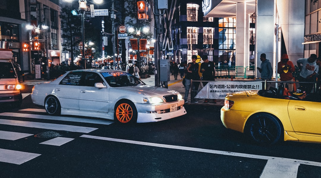 Cars in Tokyo, Japan.